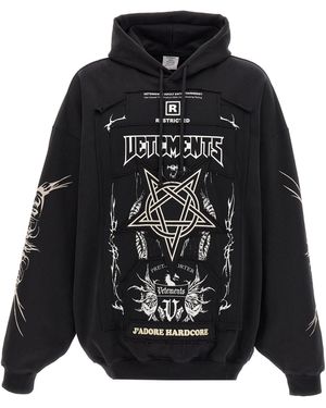 Vetements 'Patched Logo' Hoodie - Schwarz