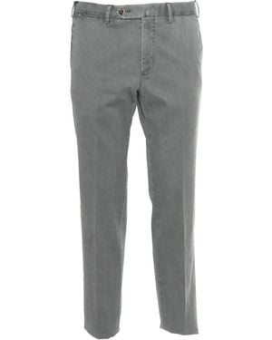 PT01 Slim, Flat Front, Diagonal Pockets And Other - Grey