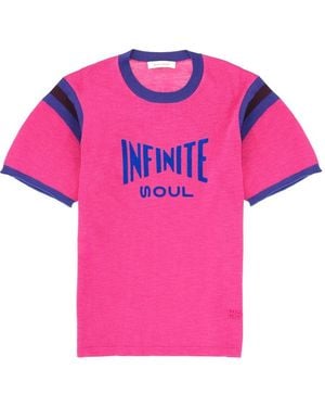 Wales Bonner T-Shirt "Soul" - Pink