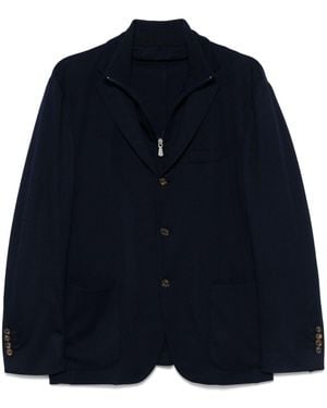 Eleventy Blazer A Strati - Blu