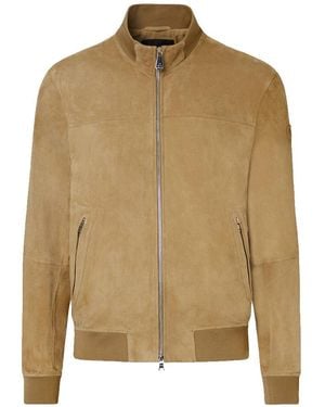 Peuterey Nylon Zip-Up Bomber Jacket - Natural