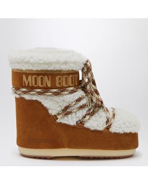 Moon Boot Shearling Lab69 Icon Low Boots - Brown