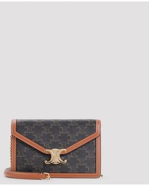 Celine Margo Wallet On Chain - Grey