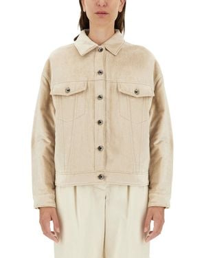 Brunello Cucinelli Padded Jacket - Natural