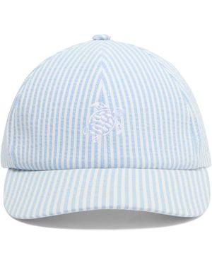 Vilebrequin Hommes Casquette de baseball extensible rayée - Bleu