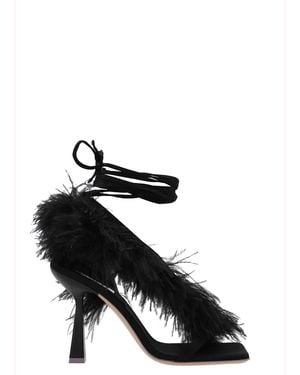 Sebastian Milano 'Feather Wrap' Sandalen - Schwarz