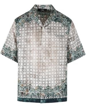 Amiri And Silk Shirt - Grey