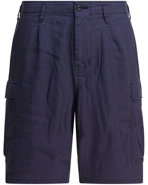 Nonnative Linen Cargo Shorts - Blue