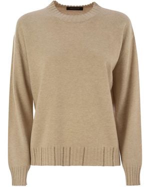 Fabiana Filippi Platinum Crew-Neck Jumper - Natural