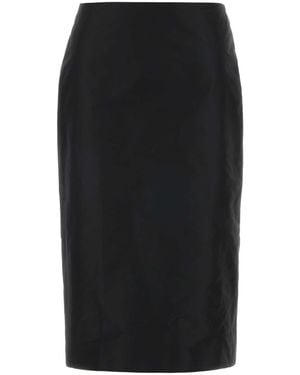 Jil Sander Faille Skirt - Black