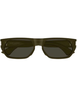 Saint Laurent Sonnenbrille Sl 898 004 Schlammbraun/Grau Herren - Grün