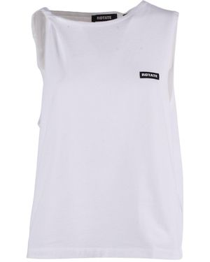 ROTATE BIRGER CHRISTENSEN Jersey-Tanktop in hellem Weiß (lockere Passform)