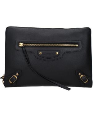 Balenciaga Pochette Neo Classic Leather - Black