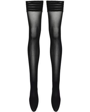 Wolford Semi Sheer Stockings - Black