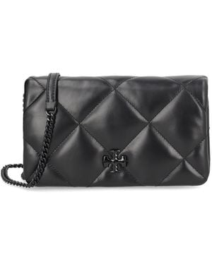 Tory Burch "Kira" Wallet With Chain - Gray