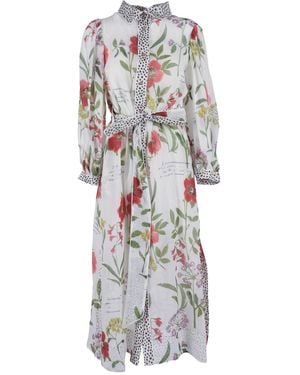 Shirtaporter Hemd A Porter Abito Chemisier Profili Leo - Weiß