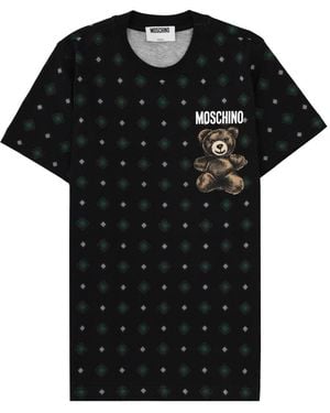 Moschino Graphic Crew Neck T-Shirt - Black