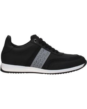 Paul & Shark Black Leather Trainers