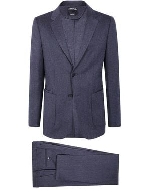 ZEGNA Kleider grau - Blau