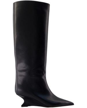 Paris Texas Nina 50 Stiefel Leder Schwarz