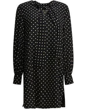 Valentino Short Flared Dress Dresses Black