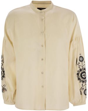 Weekend by Maxmara Ilex Linen Korean Shirt - Natural