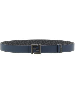 Fendi 'Ff' Reversible Belt - Black