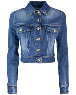 Elisabetta Franchi Giubbino Cropped - Blu