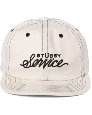 Stussy Stüssy Service Embroidered Trucker Cap - Natural