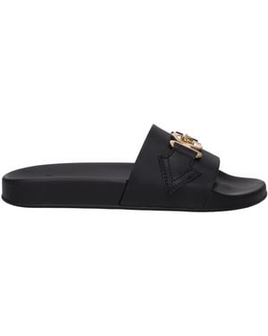 Versace Pantoffeln und Hufe Frauen Haut schwarz