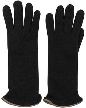 Restelli "305" Kaschmirhandschuhe - Schwarz