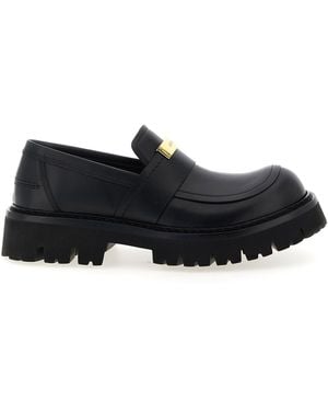 Moschino 'Brick' Loafers - Black