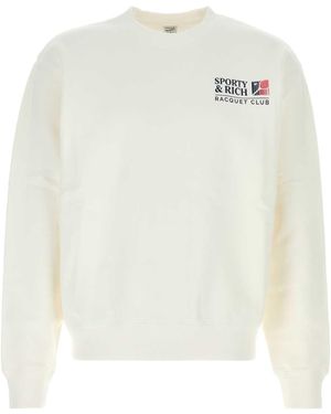 Sporty & Rich Promo Crewneck - White