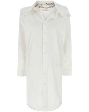 Y. Project Oxford Shirt Dress - White