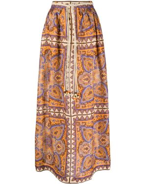 Zimmermann Camisa Halcyon Con Estampado De Cachemira - Naranja