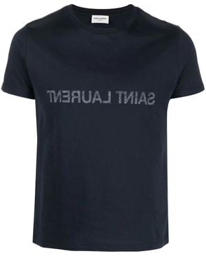 Saint Laurent Logo T-Shirt - Black