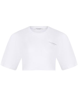 PHILOSOPHY BY LORENZO SERAFINI T -Shirt -Philosophie aus Baumwolle. - Weiß