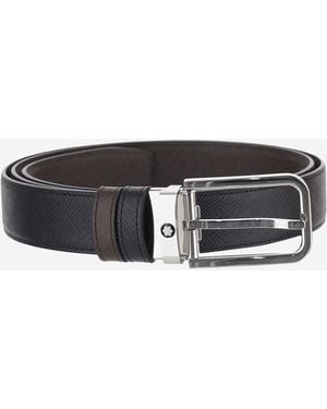 Montblanc Wende-Ledergürtel - Schwarz