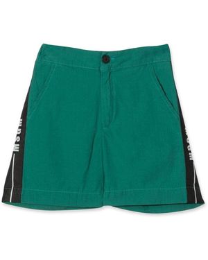 MSGM Cotton Bermuda - Green