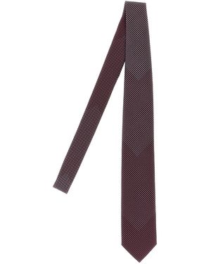 Brioni Jacquard Krawatte - Lila