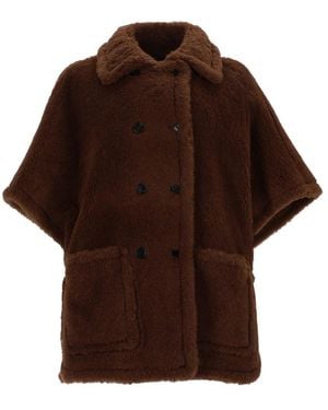 Max Mara Max Mara Horse4 Poncho - Brown