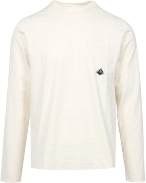 Roy Rogers T-shirts En Polo's Beige - Wit