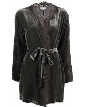 Gold Hawk Cappotto Con Cintura - Nero