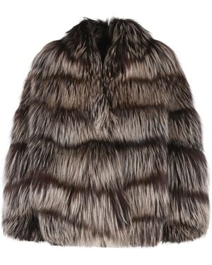 Simonetta Ravizza Banny' Fox Fur Fox Iris' Jacket - Brown