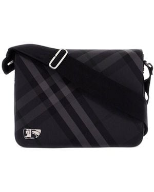 Mugler Zenith Leder Umhängetasche mit 9 - Schwarz