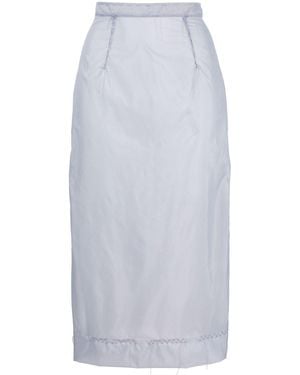 Maison Margiela Tulle Midi Skirt - White