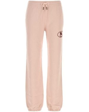 Burberry Cotton Joggers - Pink