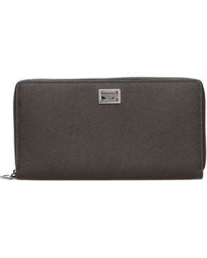 Dolce & Gabbana Dolce&Gabbana Wallet/Khaki Leather - Black