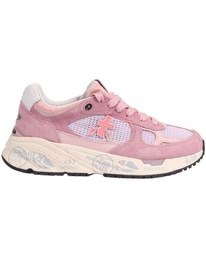 Premiata Premiata Weiße Turnschuhe Mased Pink