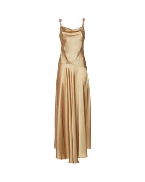 SIMONA CORSELLINI Chiffon Maxi Dress - White